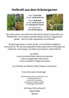 Donnerstag, 17. September, Heilkraft aus dem Kräutergarten